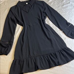 BeBop Black Long Sleeve Dress